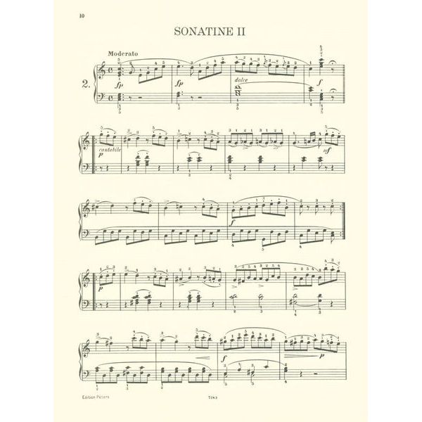 Edition Peters Diabelli Sonatinen