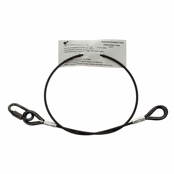 Stairville Safety Set 60cm/3mm Bk 10pcs