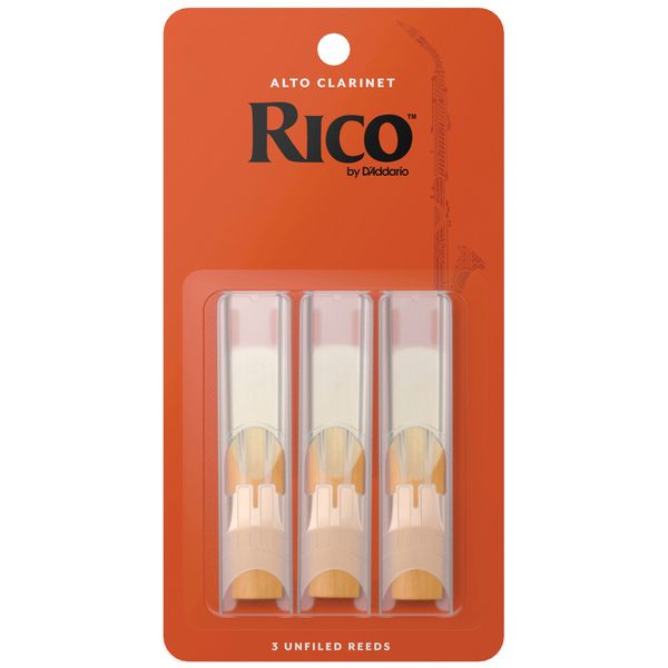 DAddario Woodwinds Rico Alto Clarinet 2.5 3-Pack