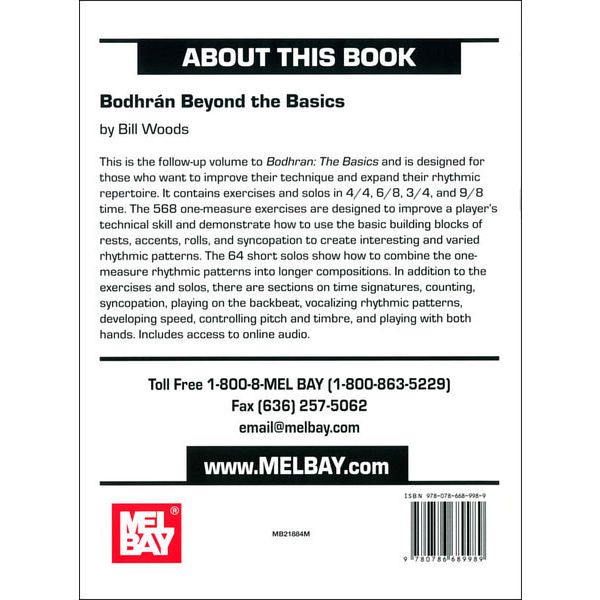 Mel Bay Bodhran �Beyond The Basics