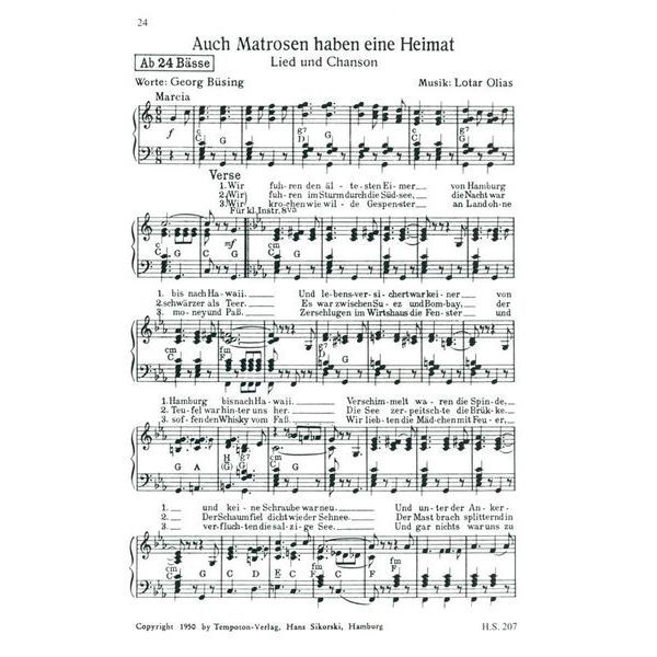 Sikorski Musikverlage Die Seemannskiste