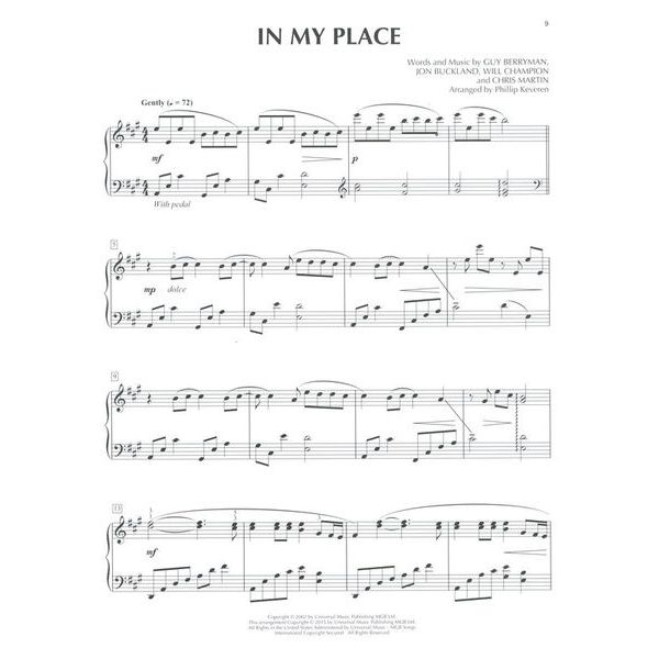 Hal Leonard Coldplay For Classical Piano