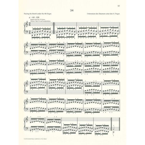 Schott The Virtuoso Pianist Hanon