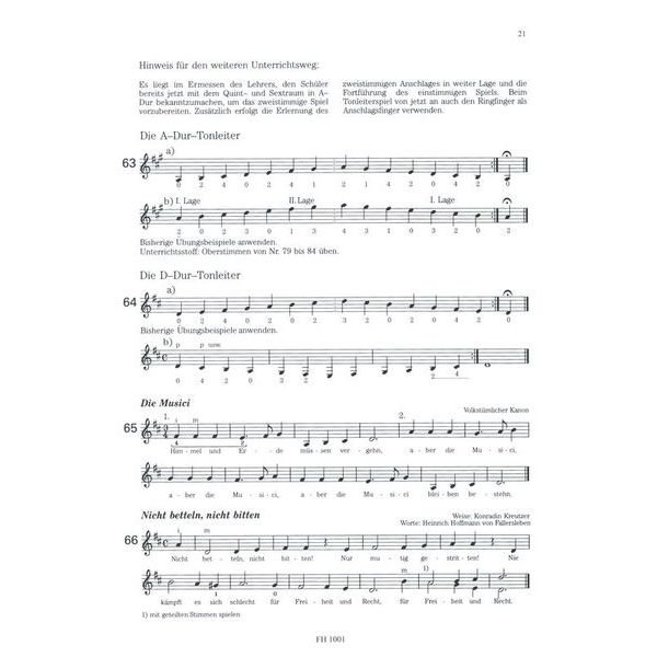 Friedrich Hofmeister Verlag Der Anfangsunterricht im Git.1