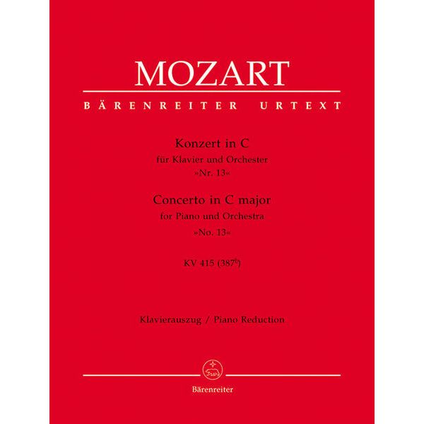 Brenreiter Mozart Klavierkonzert KV 415