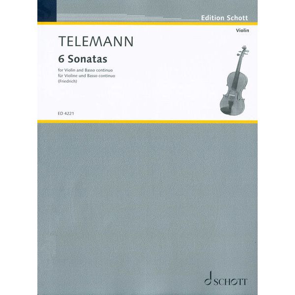 Schott Telemann 6 Sonaten Violine