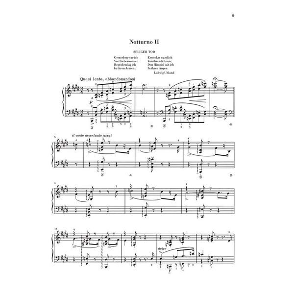 Henle Verlag Liszt Liebestrume Notturnos