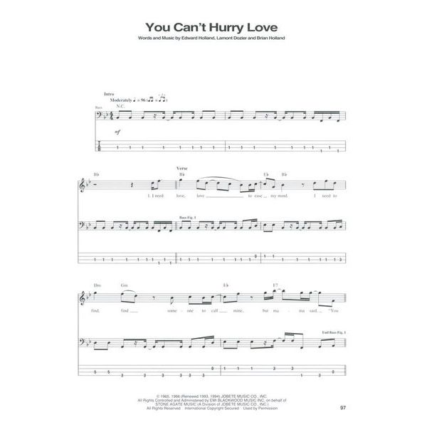 Hal Leonard Motown Bass Classics