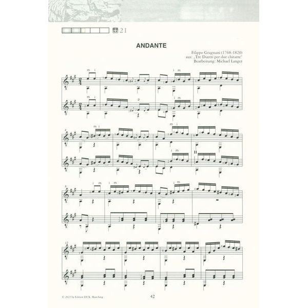 Edition Dux Saitenwege für zwei Gitarren 1