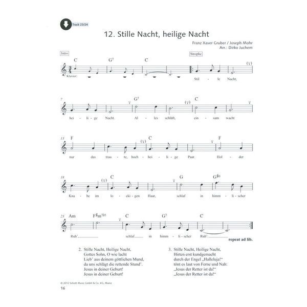 Schott Hobby Weihnachtsmelodien A-Sax