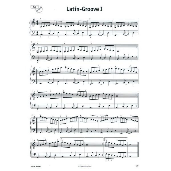 Artist Ahead Musikverlag Fingerübungen am Klavier