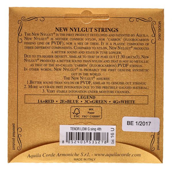 Aquila New Nylgut Tenor 4th low-G