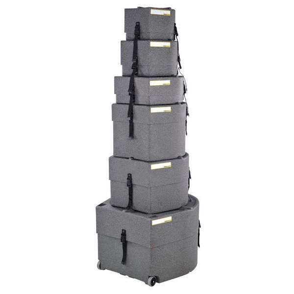 Hardcase HRockFus6 F.Lined Set Granite