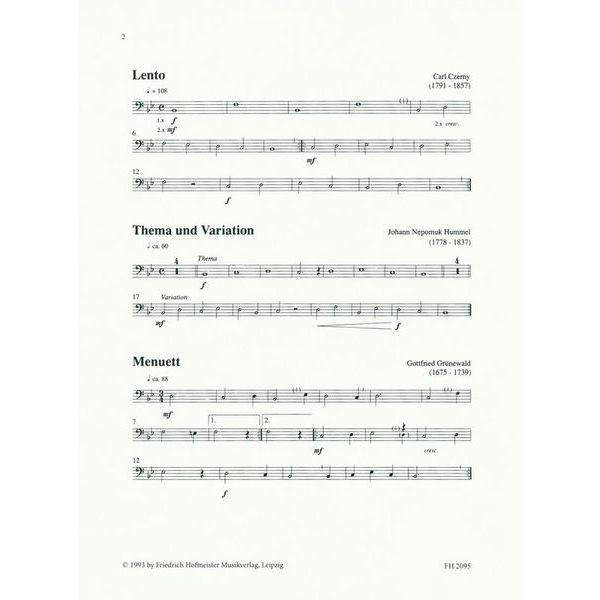 Friedrich Hofmeister Verlag Zum ben und Vorspielen Pos 1