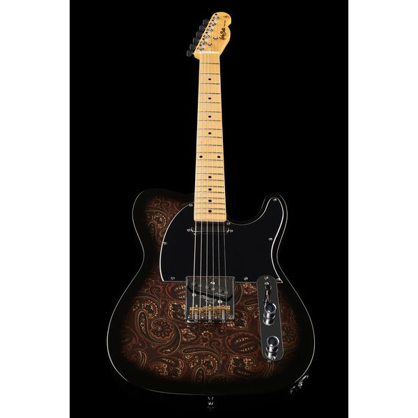 Harley Benton TE-70 Black Paisley w/Bag