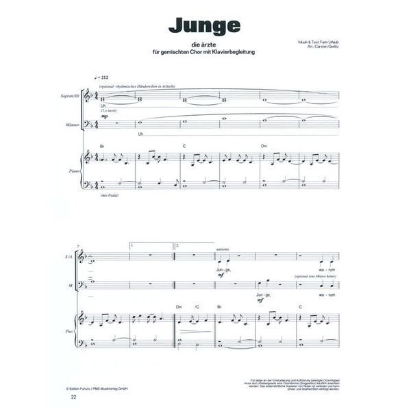 Bosworth Die rzte for Chöre