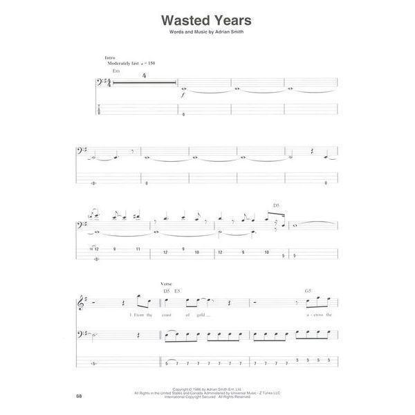 Hal Leonard Bass Play-Along Iron Maiden