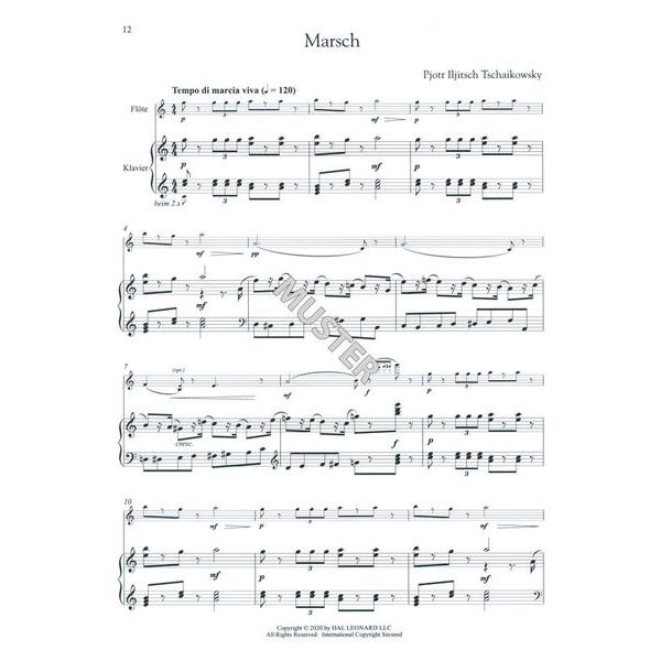 Hal Leonard Tschaikowsky Nussknacker Flute