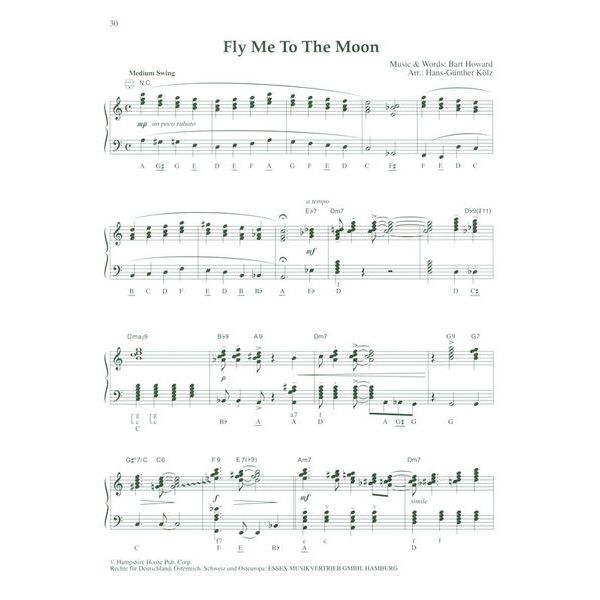 Holzschuh Verlag Akkordeon Pur Jazz & Swing 2