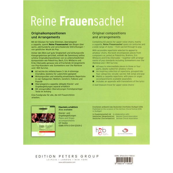 Edition Peters Reine Frauensache