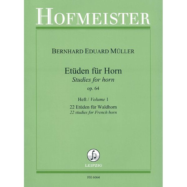 Friedrich Hofmeister Verlag Etüden für Horn 1