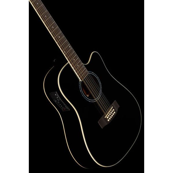 Harley Benton D-200CE-12BK w/Bag