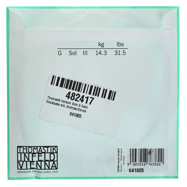 Thomastik Versum Solo G Cello String 4/4