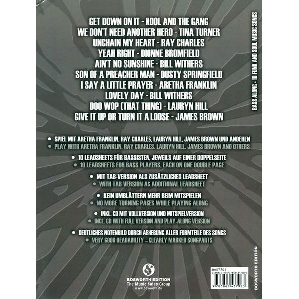 Bosworth Bass Along Funk And Soul