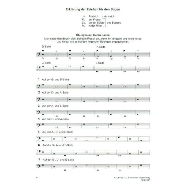 C.F. Schmidt Musikverlag Kontrabass-Schule 1