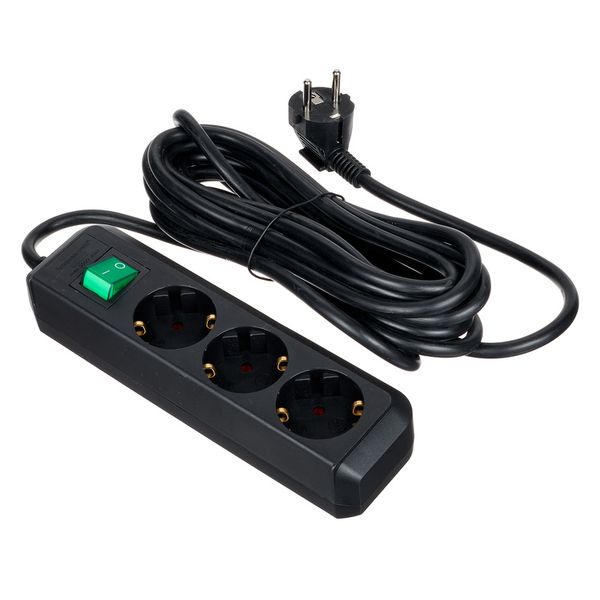 Brennenstuhl Eco-L 3 Way Split Sw 5m BK