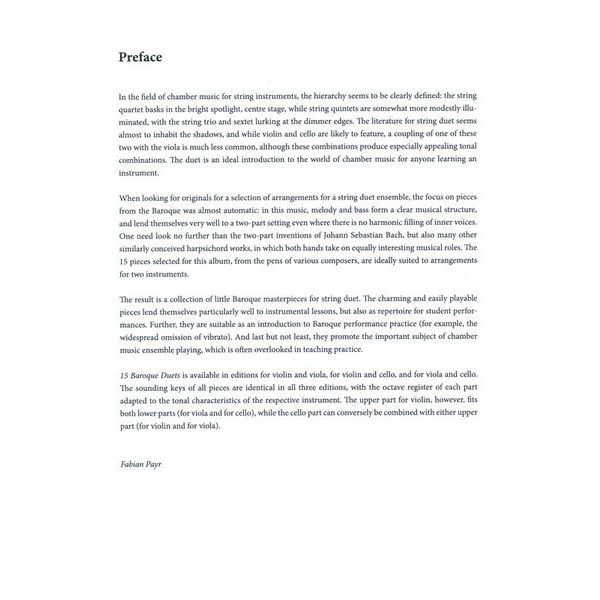 Ricordi Barock-Duos Violine und Cello