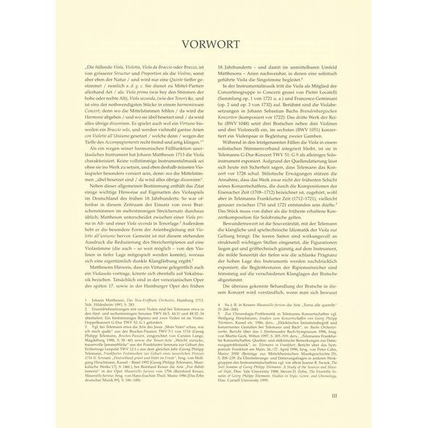 Brenreiter Telemann Concert G-Dur Viola