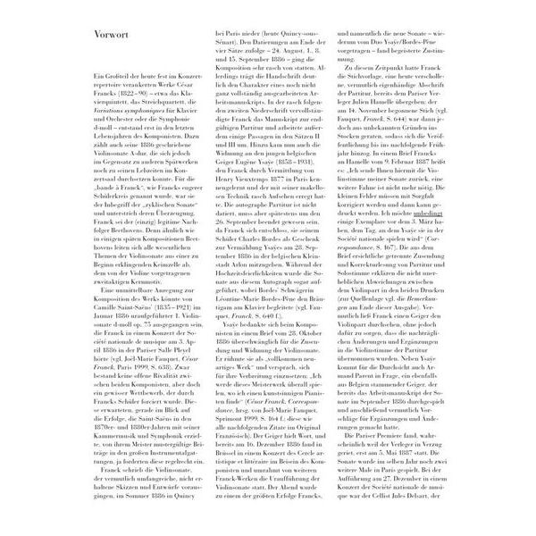 Henle Verlag Franck Violinsonate A-Dur