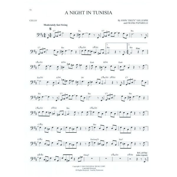 Hal Leonard 101 Jazz Songs for Cello