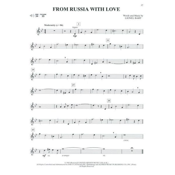 Alfred Music Publishing Ultimate Movie Solos Trumpet