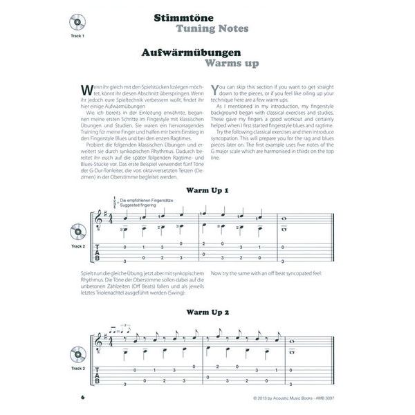 Acoustic Music Books Fingerstyle Blues Collection