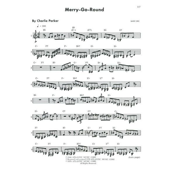 Atlantic Music Charlie Parker Omnibook C