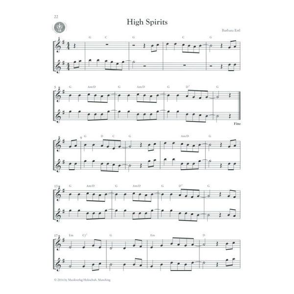 Holzschuh Verlag Flötentöne Nette Duette