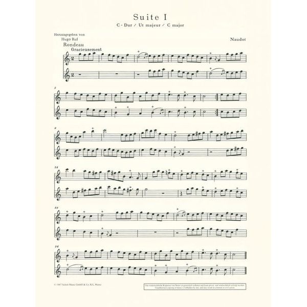 Schott Naudot Babioles op.10