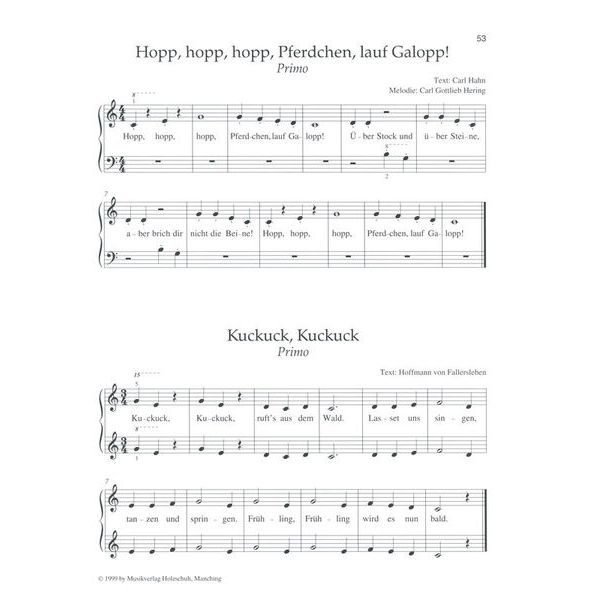 Holzschuh Verlag Tastentrume Kinderlieder