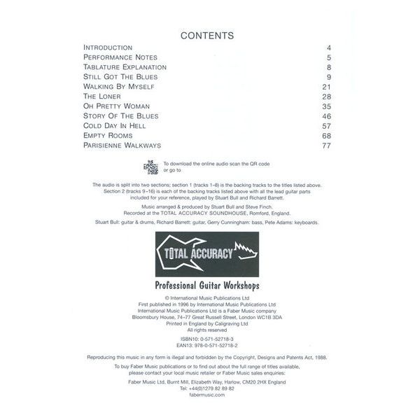 Faber Music Jam With Gary Moore