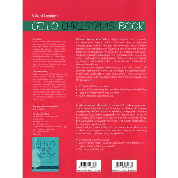 Schott Cello Christmas Book