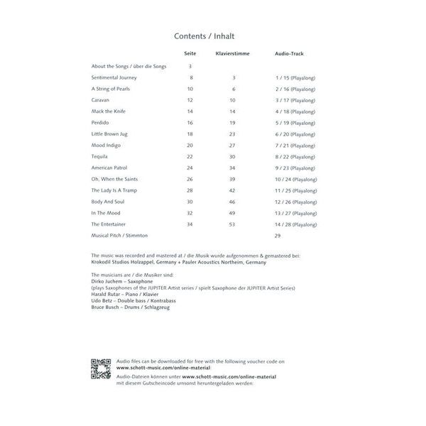 Schott Swing Standards T-Sax