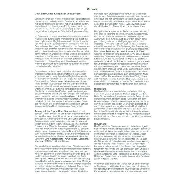 Johannes Bornmann Anfang Sopranblockflöte 1