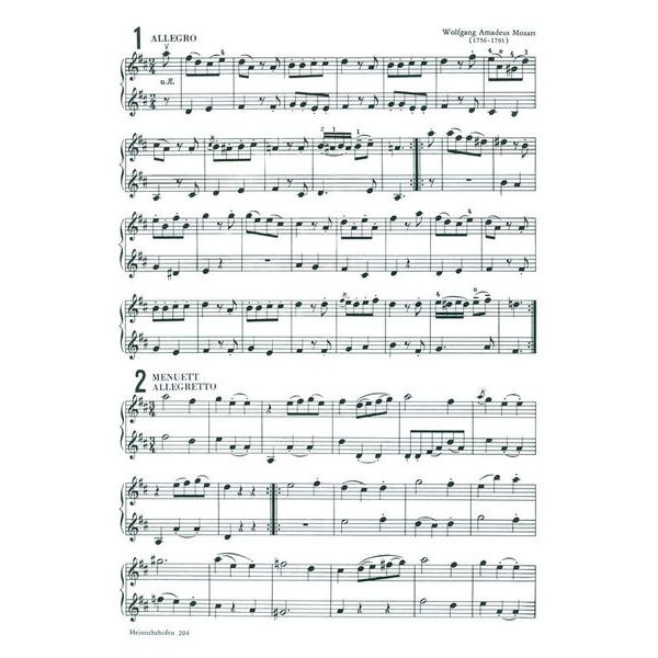 Heinrichshofen Verlag Mozart Duette Violin