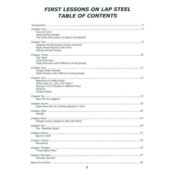 Mel Bay First Lessons Lap Steel Guitar