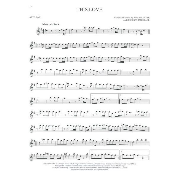 Hal Leonard 101 Hit Songs For Alt Sax