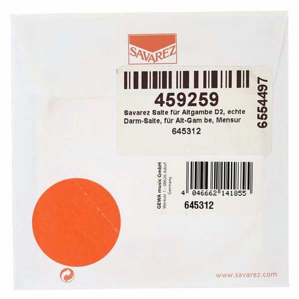 Savarez Alto Viola Da Gamba D2