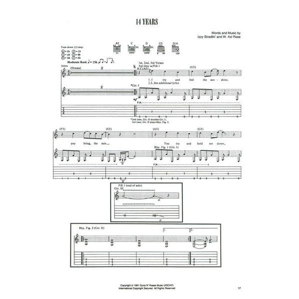 Cherry Lane Music Company Guns N'Roses Use Your 2