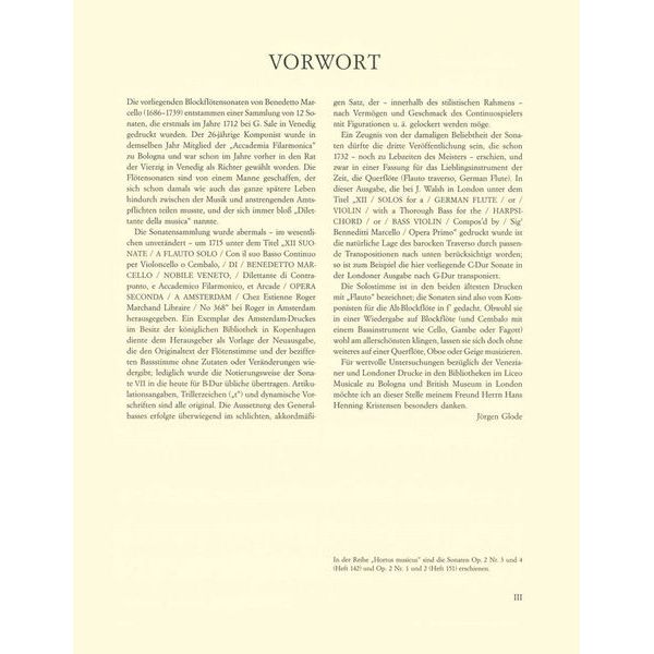 Brenreiter Marcello Sonaten 3